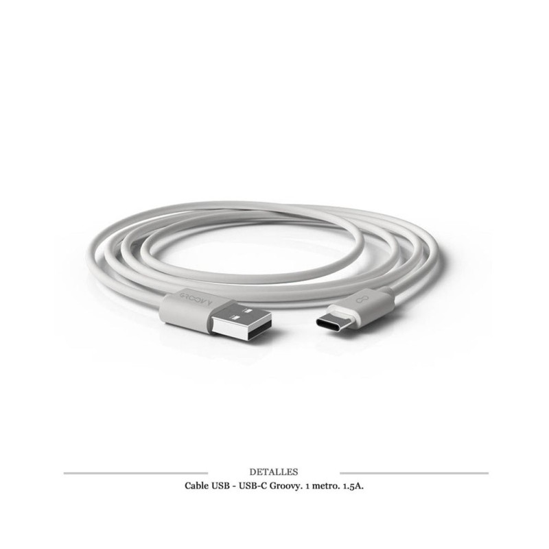 CABLE GROOVY USB - USB C 1M 1.5A