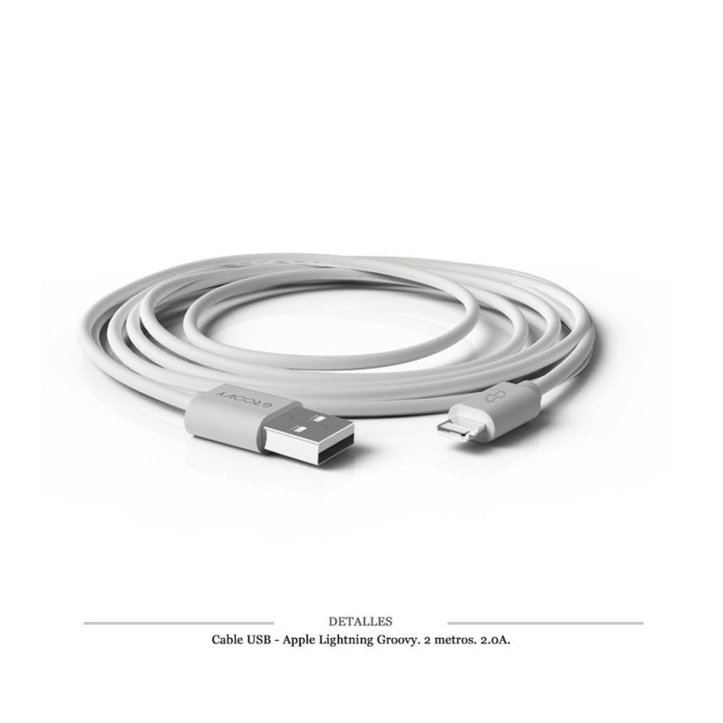 CABLE GROOVY USB - APPLE 2M 2.0A