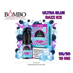E-LIQUID BOMBO ULTRA BLUE RAZZ ICE 10MG 10ML