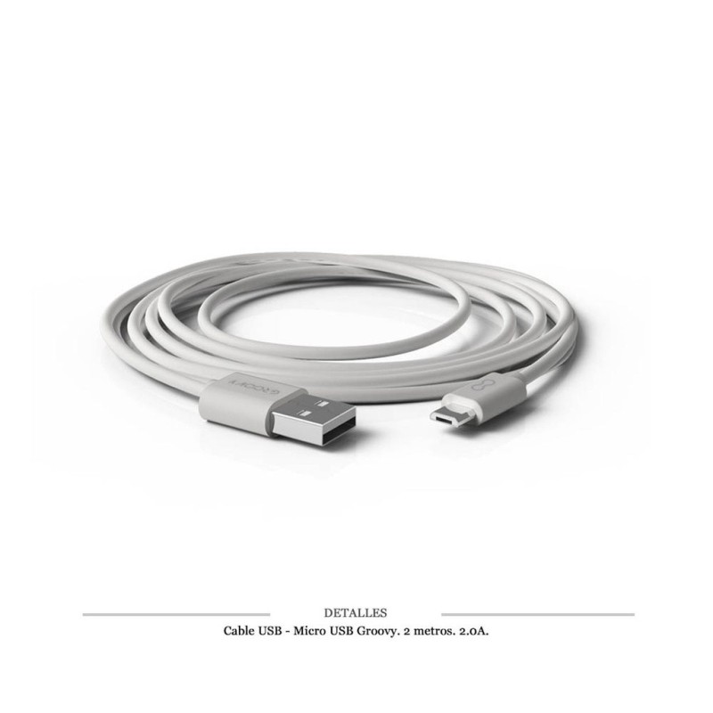 CABLE GROOVY USB - MICRO USB 2M 2.0A