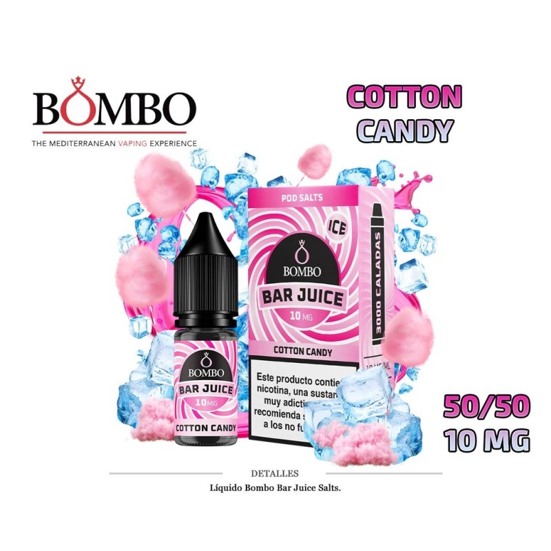 E-LIQUID BOMBO COTTON CANDY ICE 10MG 10ML