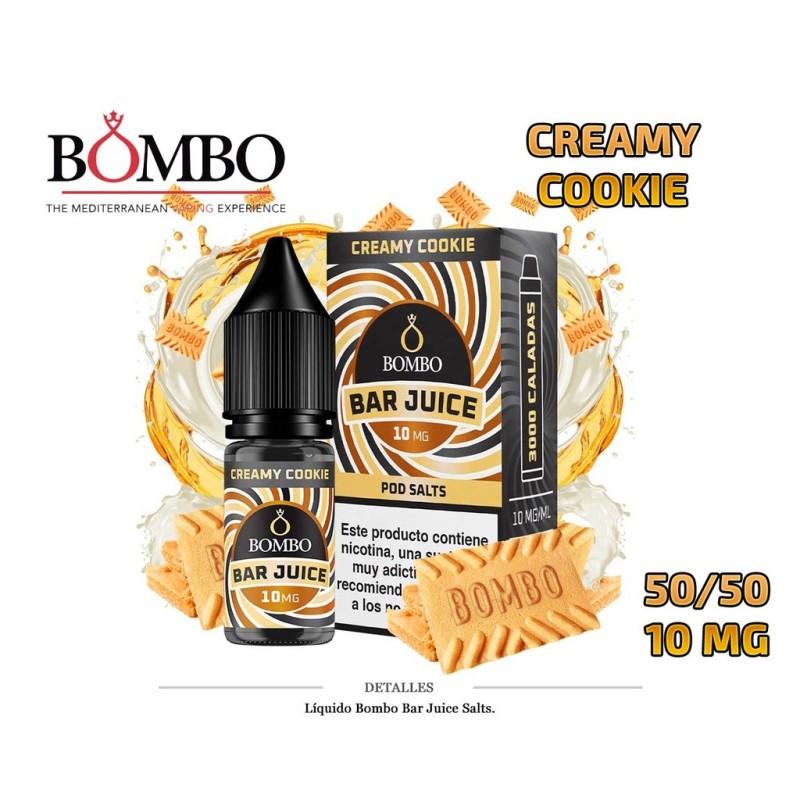 E-LIQUID BOMBO CREAMY COOKIE 10MG 10ML