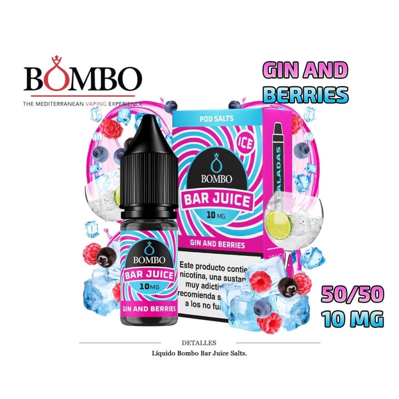 E-LIQUID BOMBO GIN AND BERRIES 10MG 10ML
