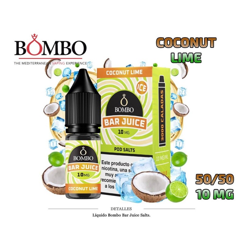E-LIQUID BOMBO COCONUT LIME 10MG 10ML