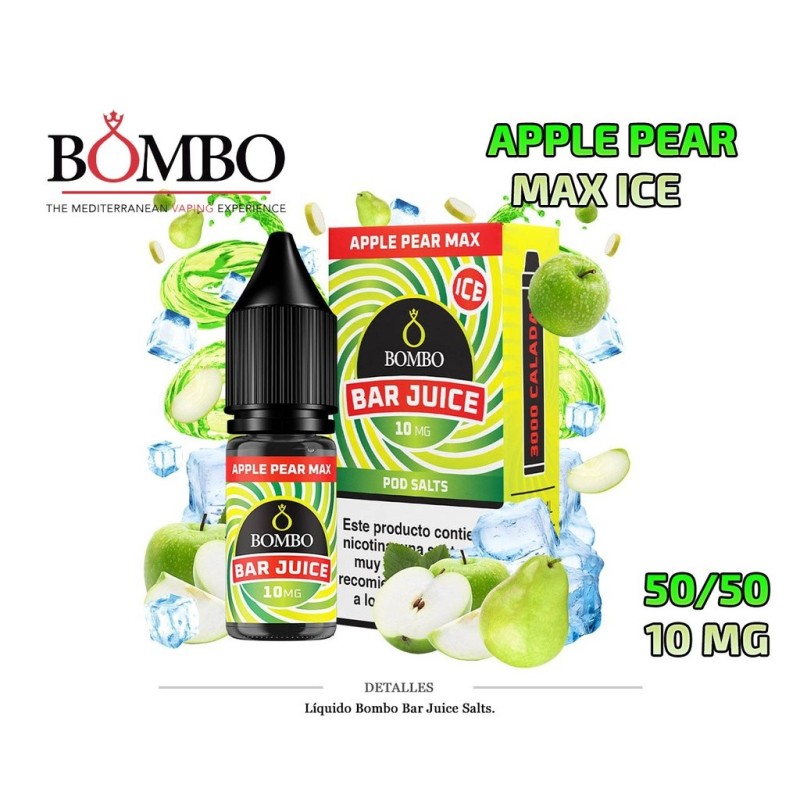 E-LIQUID BOMBO APPLE PEAR MAX 10MG 10ML