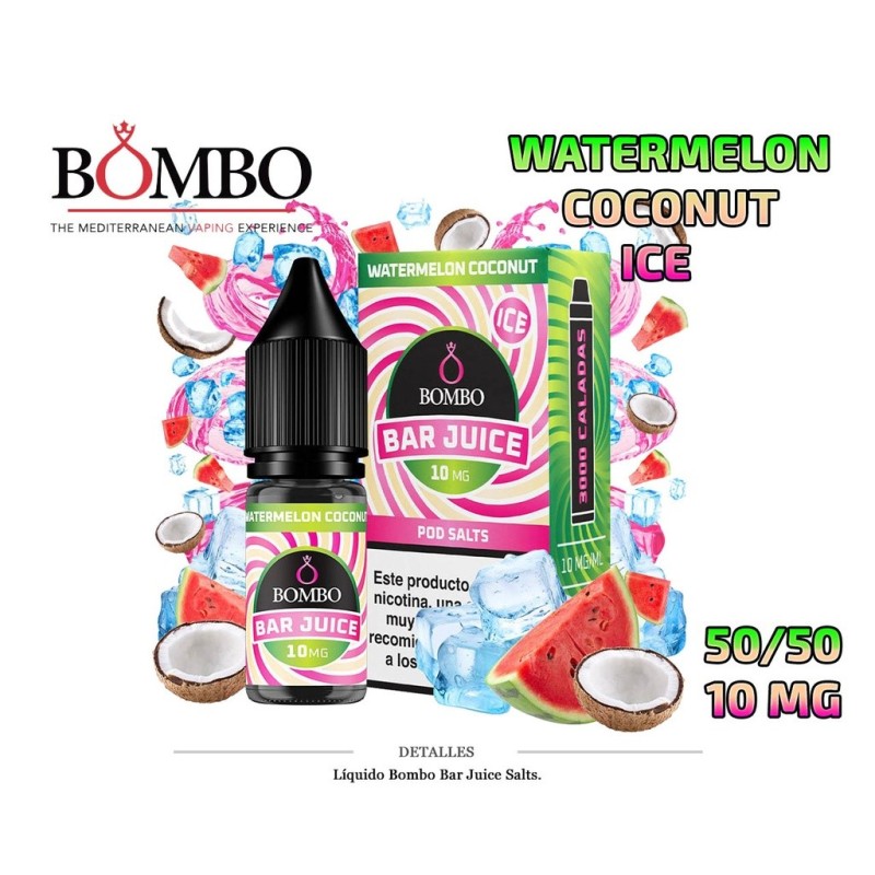 E-LIQUID BOMBO WATERMELON COCONUT ICE 10MG 10ML