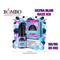 E-LIQUID BOMBO ULTRA BLUE RAZZ ICE 20MG 10ML