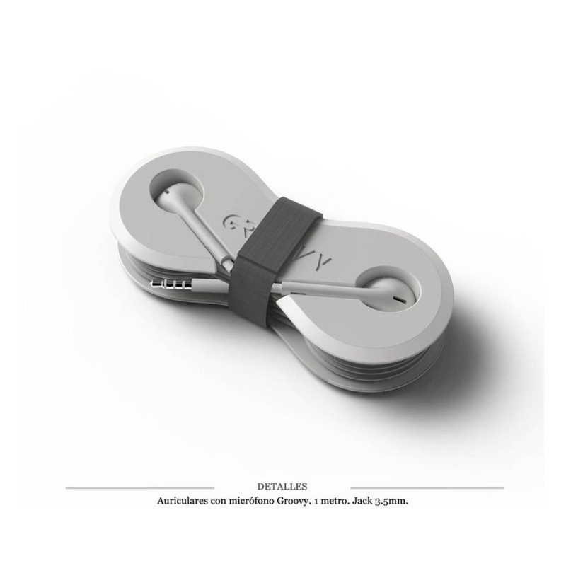 AURICULARES GROOVY CON MICRO JACK 3.5 MM 1M