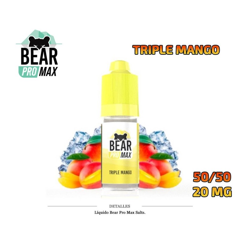 E-LIQUID BEAR PRO MAX SALTS TRIPLE MANGO 20MG 10ML