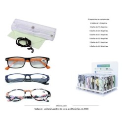 GAFAS LECTURA LAGOFREE 1.0 A 4.0 D. 36 UDS