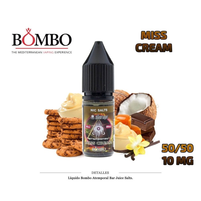 E-LIQUID BOMBO ATEMPORAL MISS CREAM 10MG 10ML