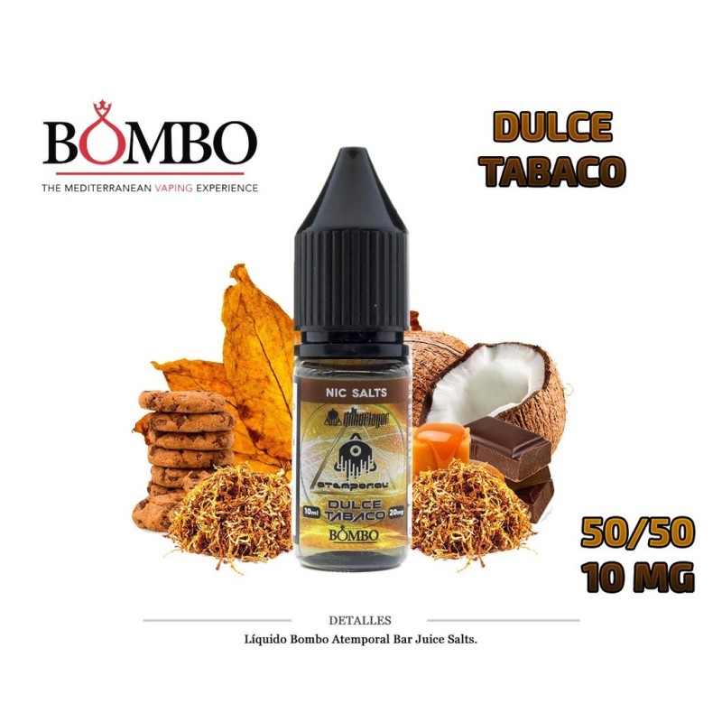 E-LIQUID BOMBO ATEMPORAL DULCE TABACO 10MG 10ML