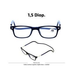 GAFAS LECTURA LAGOFREE RIGIDA NEGRA 1.5 D. 1 UD