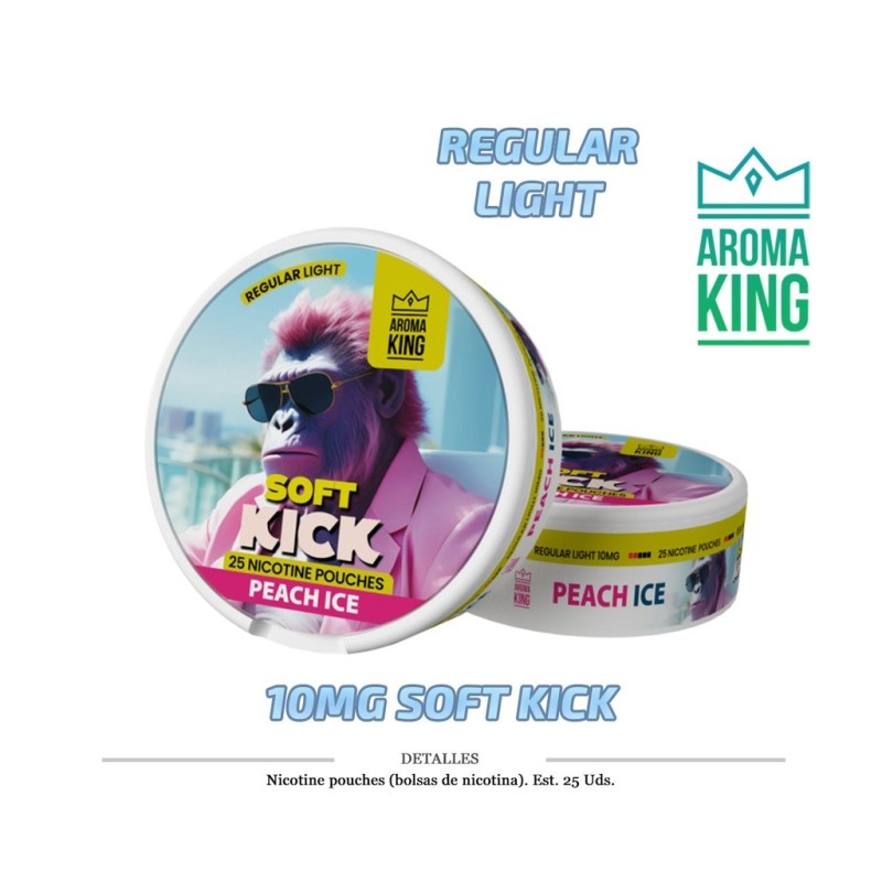 NICO POUCH AROMA KING PEACH ICE 10MG 1 UD