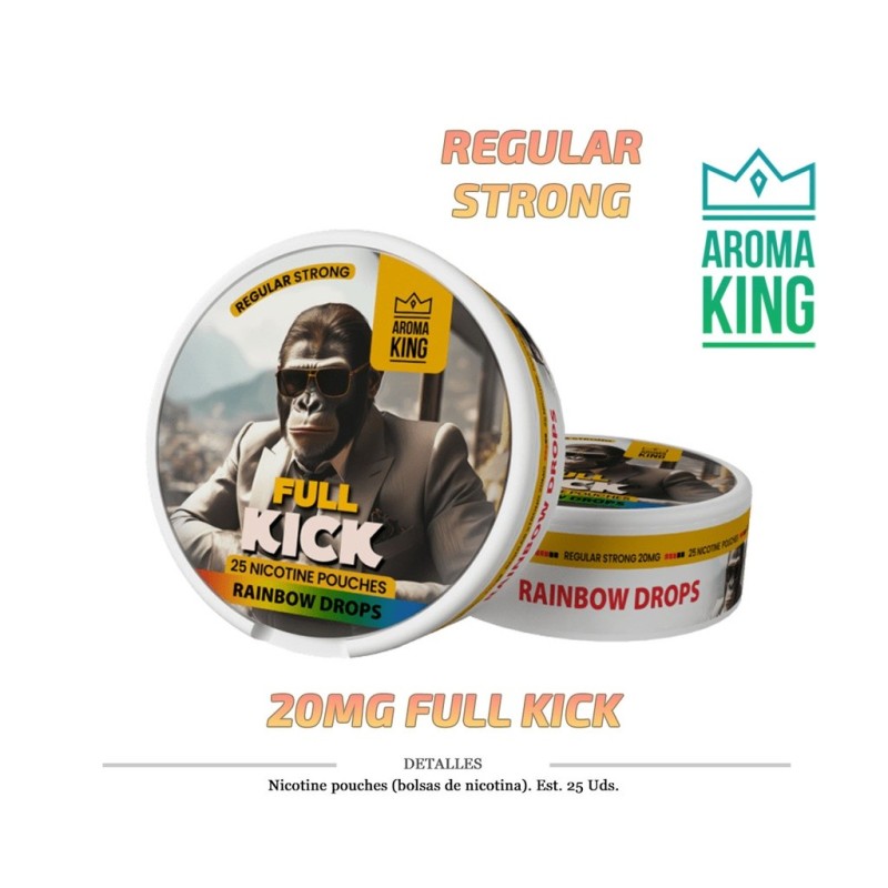NICO POUCH AROMA KING RAINBOW DROPS 20MG 1 UD
