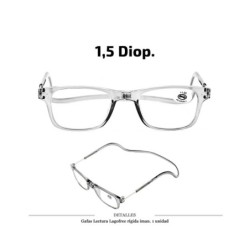 GAFAS LECTURA LAGOFREE RIGIDA GRIS 1.5 D. 1 UD