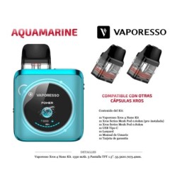 VAPORESSO XROS 4 NANO AQUAMARINE KIT 1350MAH
