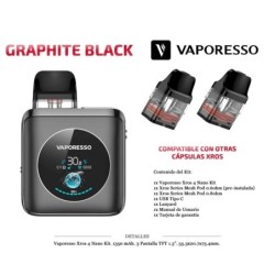 VAPORESSO XROS 4 NANO GRAPHITE BLACK  KIT 1350MAH