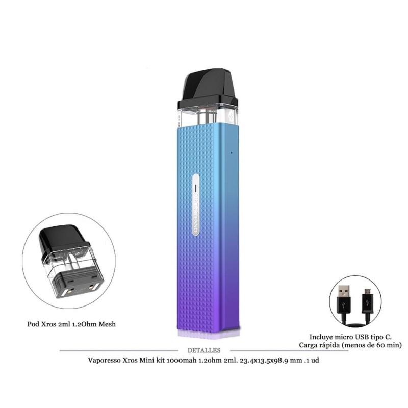 VAPORESSO XROS MINI GRAPE PURPLE KIT 1000MAH