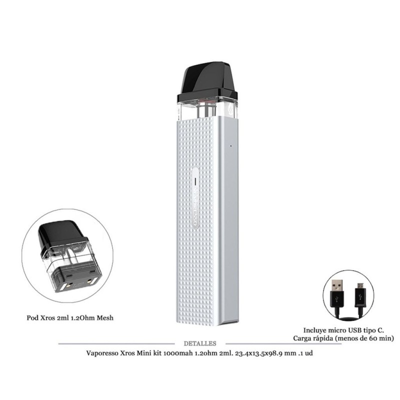 VAPORESSO XROS MINI SILVER KIT 1000 MAH