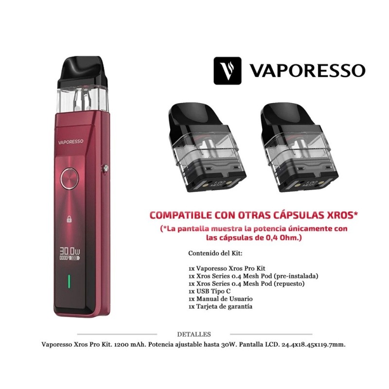 VAPORESSO XROS PRO RED KIT 1200 MAH