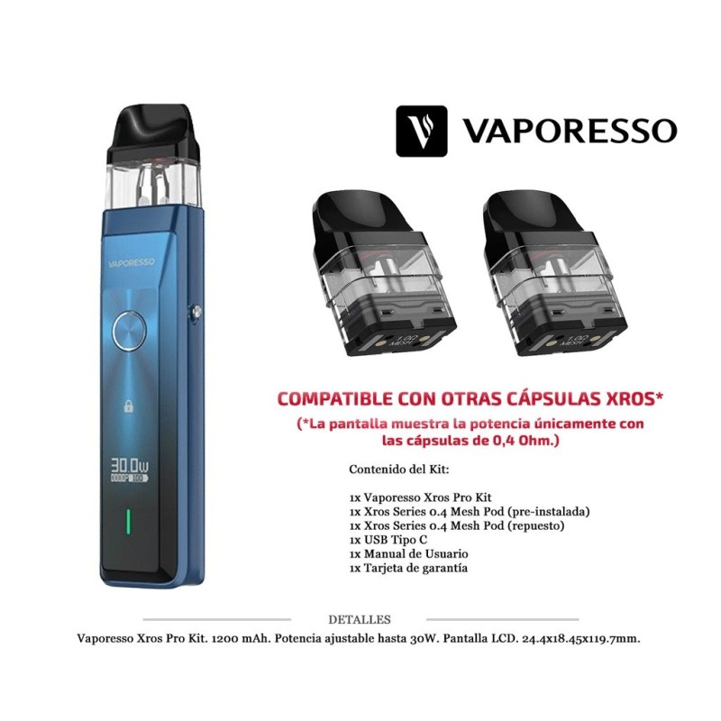 VAPORESSO XROS PRO BLUE KIT 1200 MAH