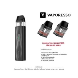 VAPORESSO XROS 4 MINI BLACK KIT 1000 MAH