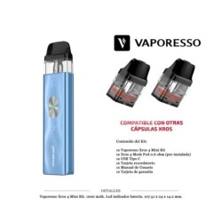 VAPORESSO XROS 4 MINI ICE BLUE KIT 1000 MAH