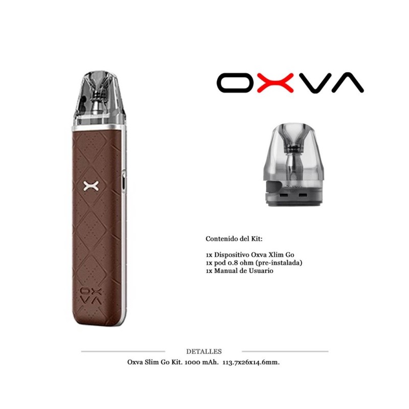 OXVA XLIM GO KIT DARK BROWN 1000 MAH