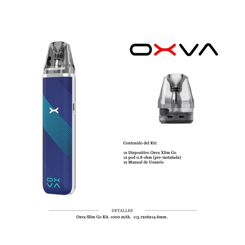 OXVA XLIM GO KIT STRIPED BLUE 1000 MAH