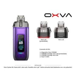 OXVA VPRIME KIT AURORAL PURPLE 2600 MAH