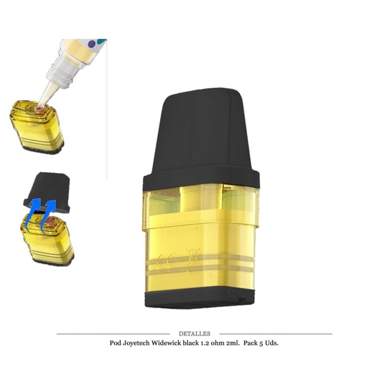 CARTUCHO JOYETECH WIDEWICK BLACK 1,2 OHM 5 UDS