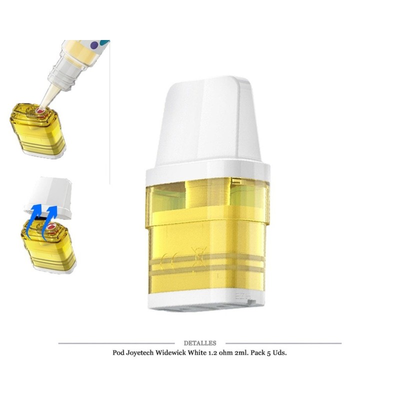 CARTUCHO JOYETECH WIDEWICK WHITE 1,2 OHM 5 UDS