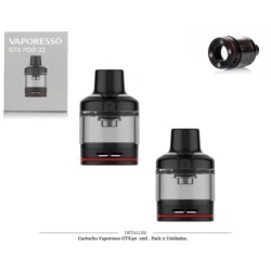 CARTUCHO VAPORESSO GTX GO40 2ML PACK 2 UDS