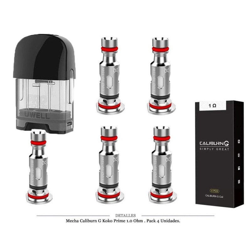MECHA CALIBURN G KOKO PRIME 1,0 OHM 4 UDS