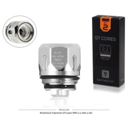 MECHA VAPORESSO GT2 CORE 0,4 OHM 3 UDS