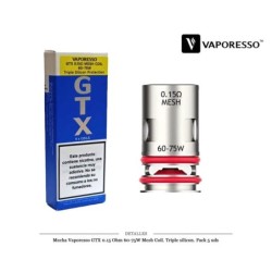 MECHA VAPORESSO GTX 0,15 OHM TRIPLE SILICON 5 UDS