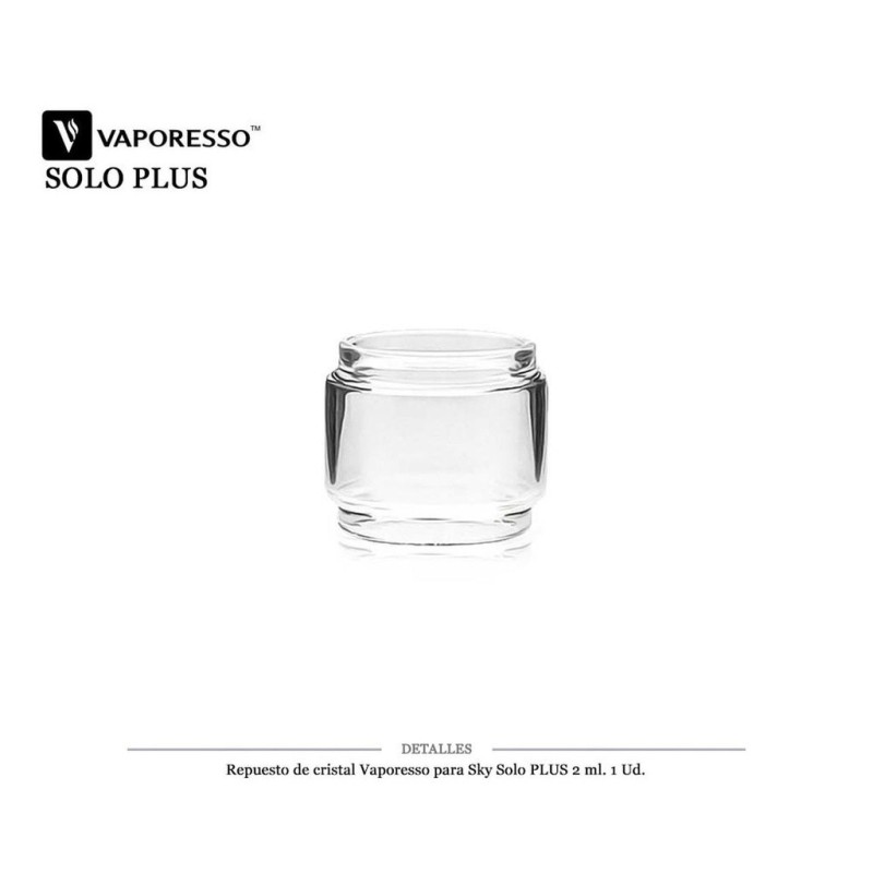 RECAMBIO CRISTAL VAPORESSO SKY SOLO PLUS 2 ML 1 UD