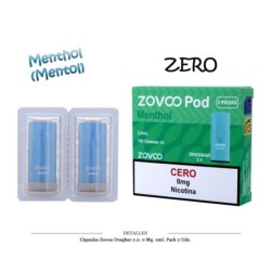 CAPSULAS ZOVOO DRAGBAR 2.0 MENTHOL 2 UD 0MG 4ML