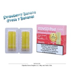CAPSULAS ZOVOO DRAGBAR 2.0 STRAWBERRY BANANA 2 UD 20MG 4ML