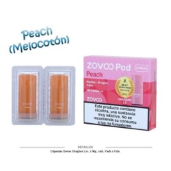 CAPSULAS ZOVOO DRAGBAR 2.0 PEACH 2 UD 20MG 4ML