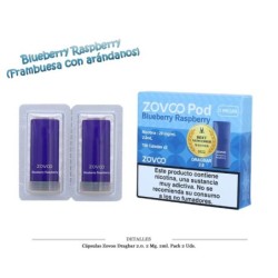 CAPSULAS ZOVOO DRAGBAR 2.0 BLUEBERRY RASPBERRY 2 UD 20MG 4ML