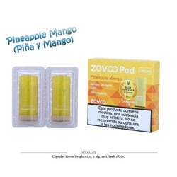 CAPSULAS ZOVOO DRAGBAR 2.0 PINEAPPLE MANGO 2 UD 20MG 4ML
