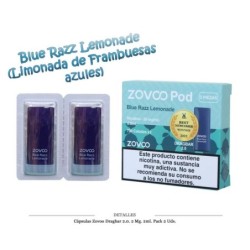 CAPSULAS ZOVOO DRAGBAR 2.0 BLUE RAZZ LEMONADE 2 UD 20MG 4ML