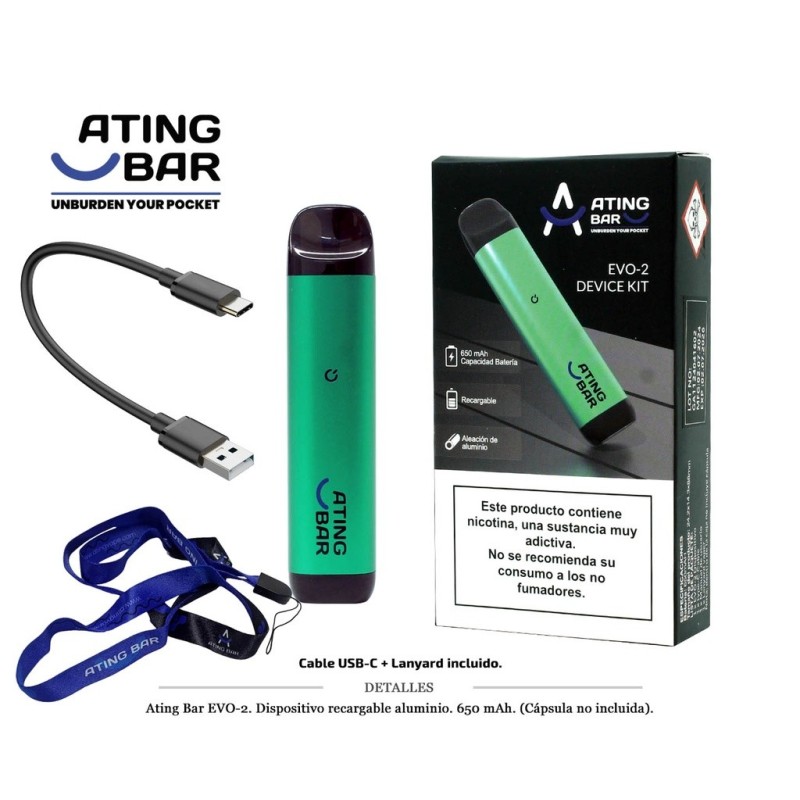 BATERIA ATING EVO-2 VERDE 650 MAH