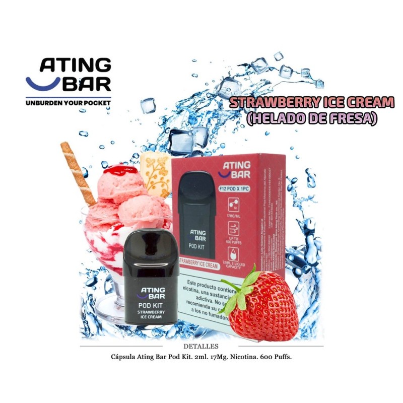 CAPSULA ATING STRAWBERRY ICE CREAM 17MG 2ML