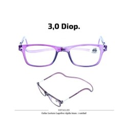 GAFAS LECTURA LAGOFREE RIGIDA LILA 3.0 D. 1 UD