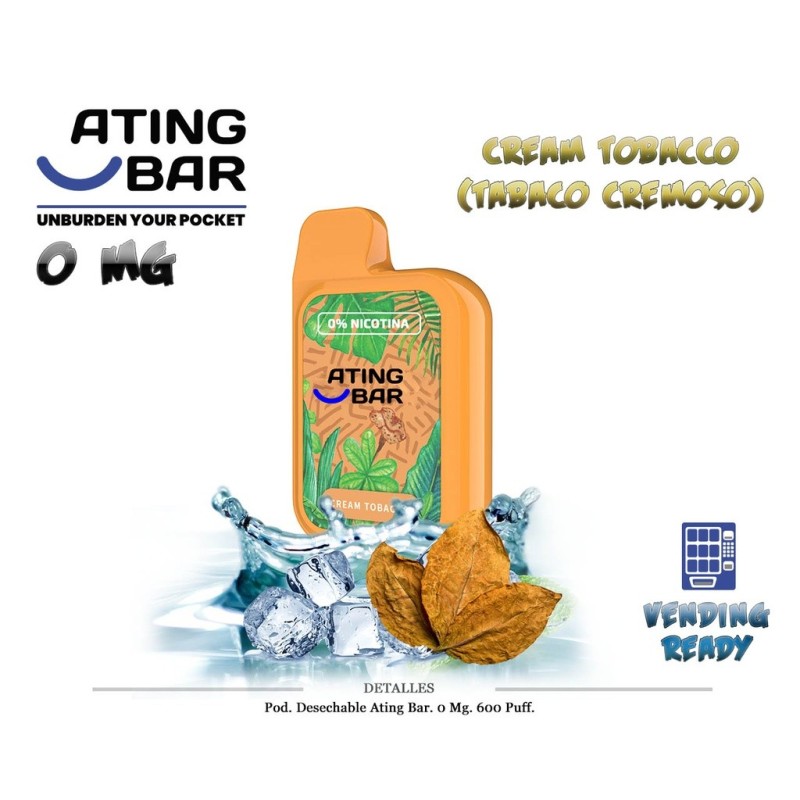 POD DES. ATING GRAFFITI CREAM TOBACCO 0MG 2ML