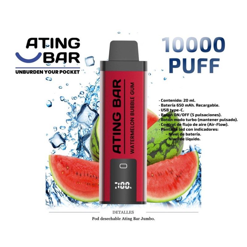 POD DES. ATING JUMBO VAPE WATERMELON ICE 0MG 20ML
