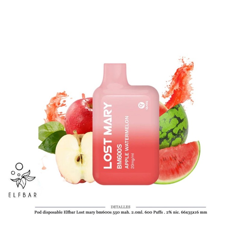 POD DES. LOST MARY BM600S APPLE WATERMELON 20MG 2ML